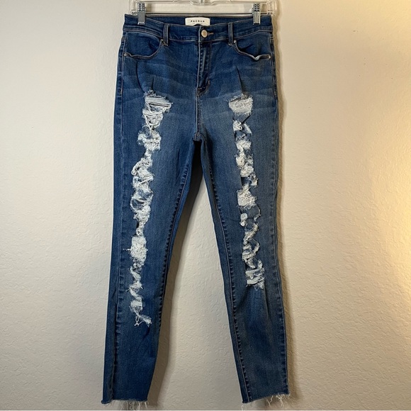 PacSun High Rise Distressed Ankle Jegging Jeans Pants Size 28 - Picture 7 of 7